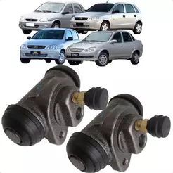 Par Cilindro Burrinho Roda Freio Traseiro Corsa Classic Wind Premium Joy Maxx 1994 a 2017 TRW