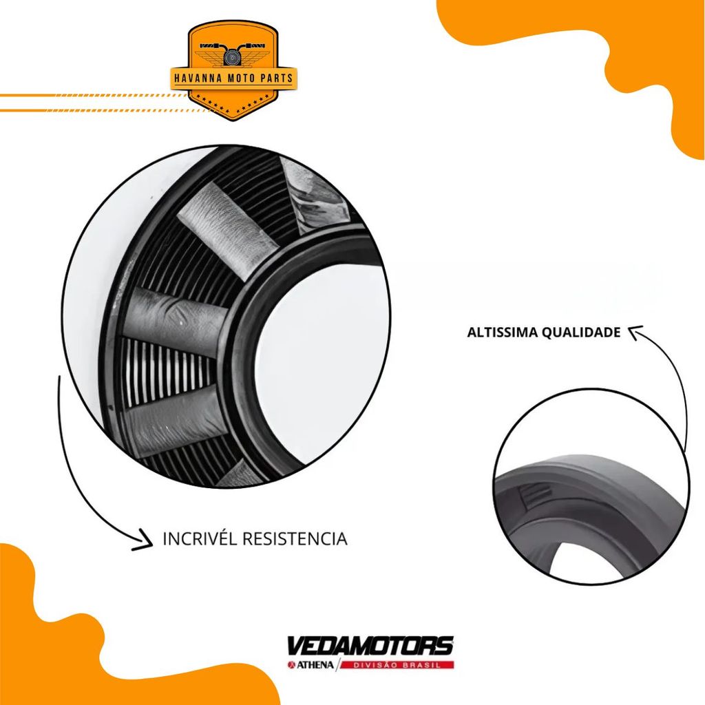 Retentor da Roda Traseira Esquerda P/ Suzuki Yes 125 Vedamotors · foto 2