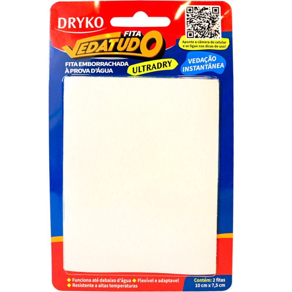 Fita adesiva emborrachada à prova d'água vedatudo - ULTRADRY - Dryko
