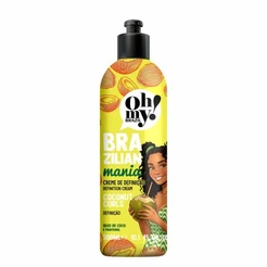 Creme Coconut Curls Oh My Brazilian Mania 300ml | Pra cabelos com química