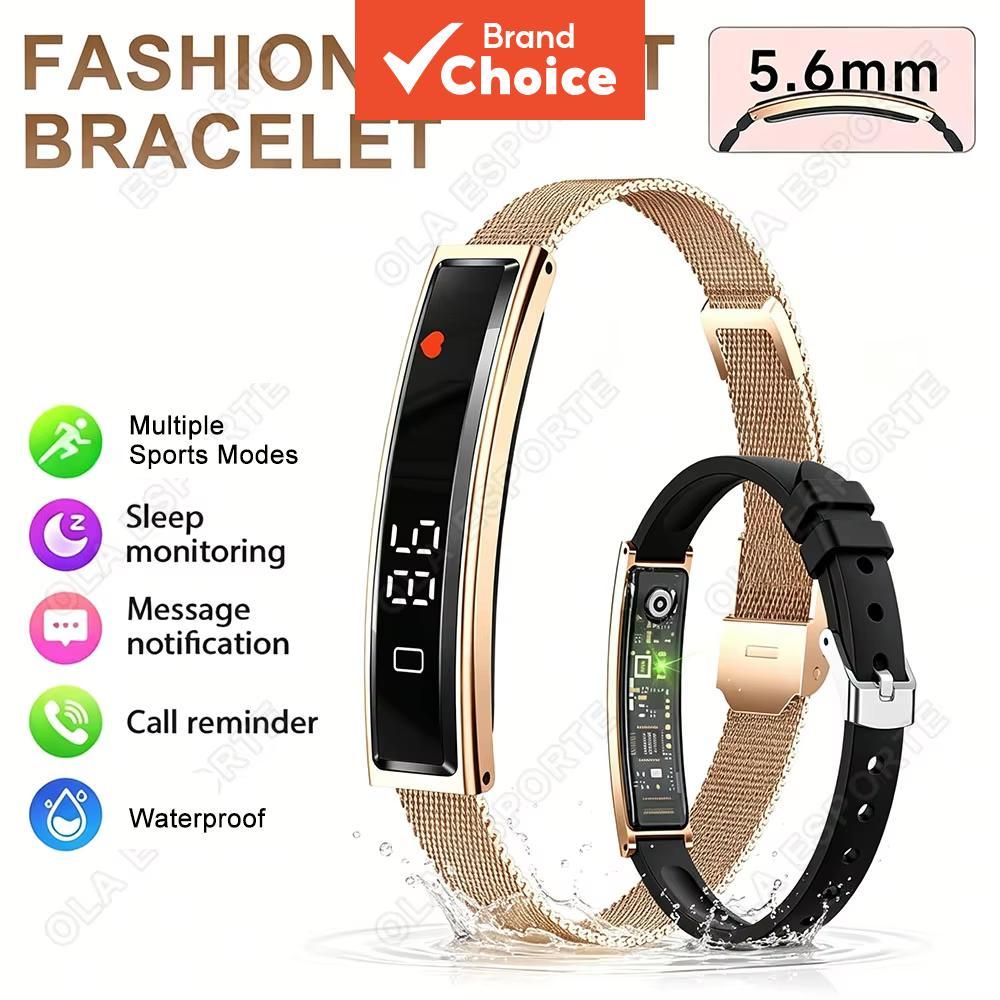 Pulseira inteligente Bluetooth, monitoramento de sono, rastreamento de fitness