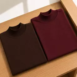 Kit 2 Blusa T -Shirt Gola Alta 100% Algodão