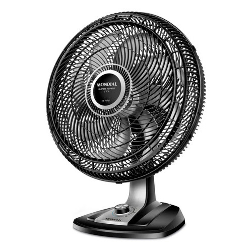 Ventilador 50cm Super Turbo 8 Pás Mondial 150w - Vtx-50-8p 50 Cm Preto 127v Prata Polipropileno 8