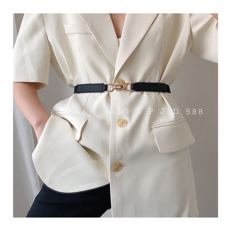 Cinto fino cintura estreita moda feminina simples All-Match acessórios decorativos vestido acessórios saia cinto verão e
