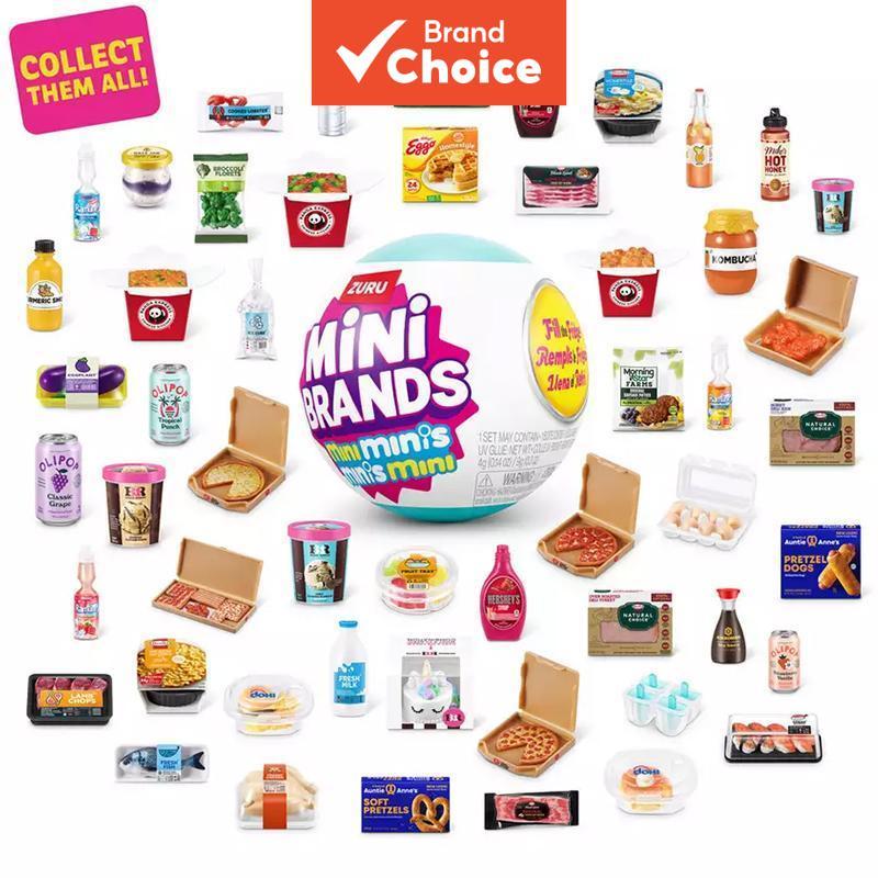 Mini Brands Fill The Fridge Minis Série 1 da ZURU, pacote surpresa de itens colecionáveis, miniatura de réplica,