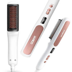 Escova Alisadora Conair Bivolt Até 205°c Infusion Tripla Com Aloe Vera Coco E Amêndoa Cerâmica Dupla