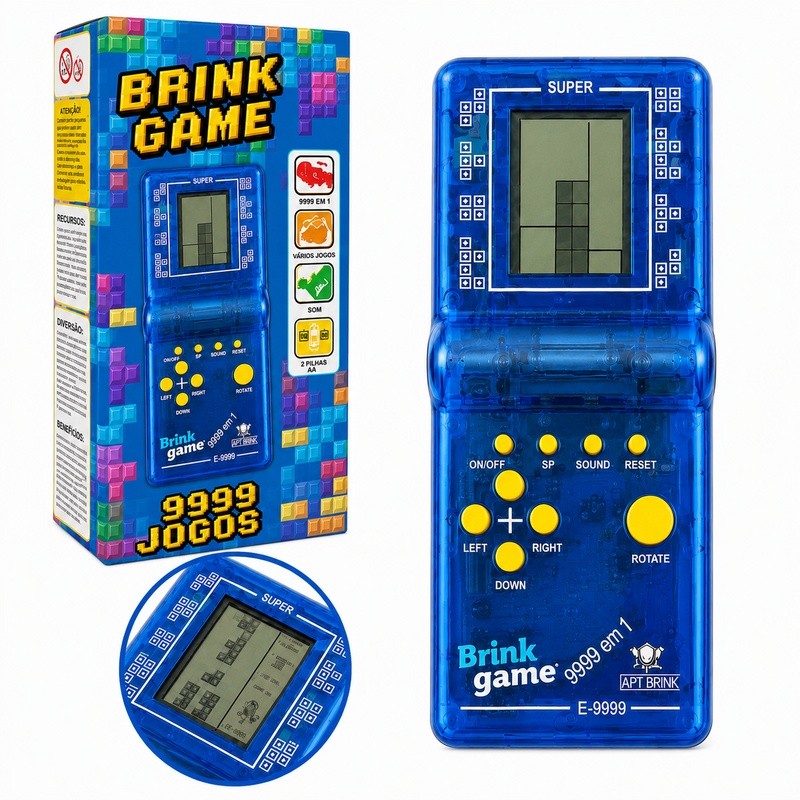 Mini Game Retro Brick Game E‑9999 | 9999 Jogos em 1