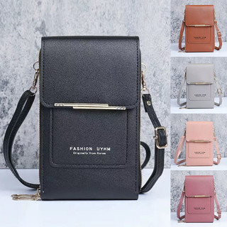 Bolsa Para Celular Feminina Bolsa De Couro Ombro Feminina Tocar Touch Cellular Multiuso I…