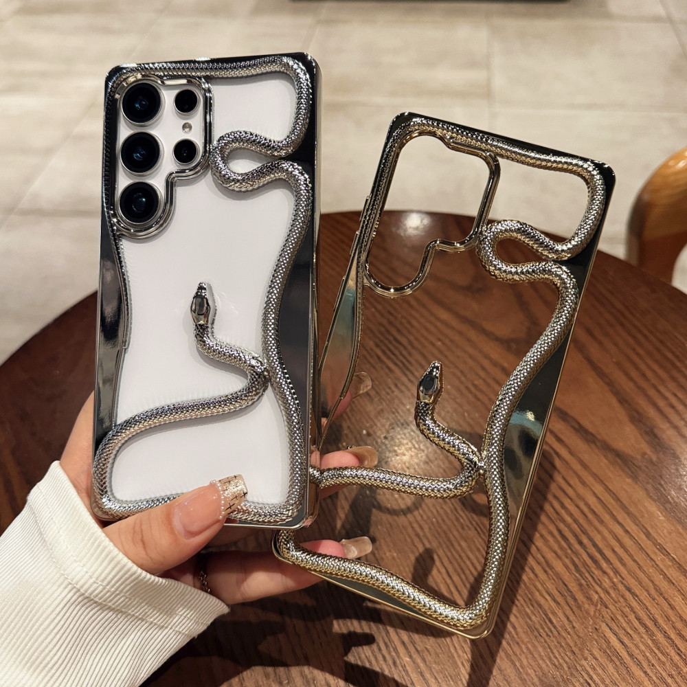 Capa De Telefone Galvanizada Oca Para Samsung Galaxy A56 A55 A54 A36 A26 A16 A15 A14 A06 5G 4G S25 S24 S23 S22 Ultra S23