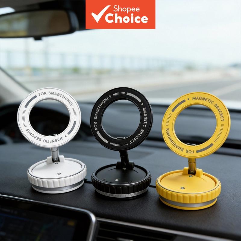 Suporte De Telefone Para Carro Com Ventosa Magnética Dobrável De Bolso Montagem Ajustável Universal