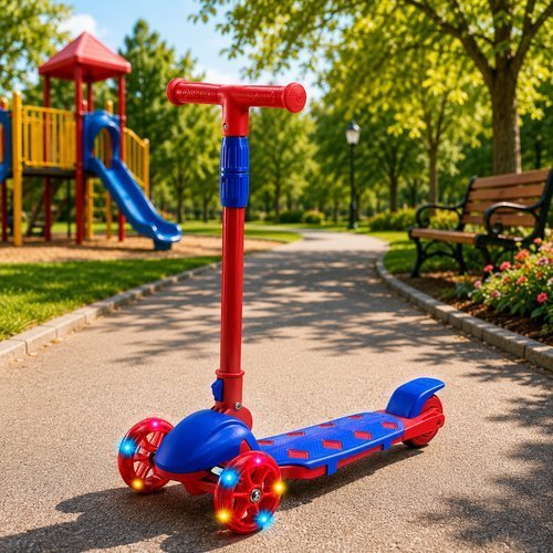 Patinete Eletrico Dobravell Speed Led Vermelho Scooter Urbano Moderno