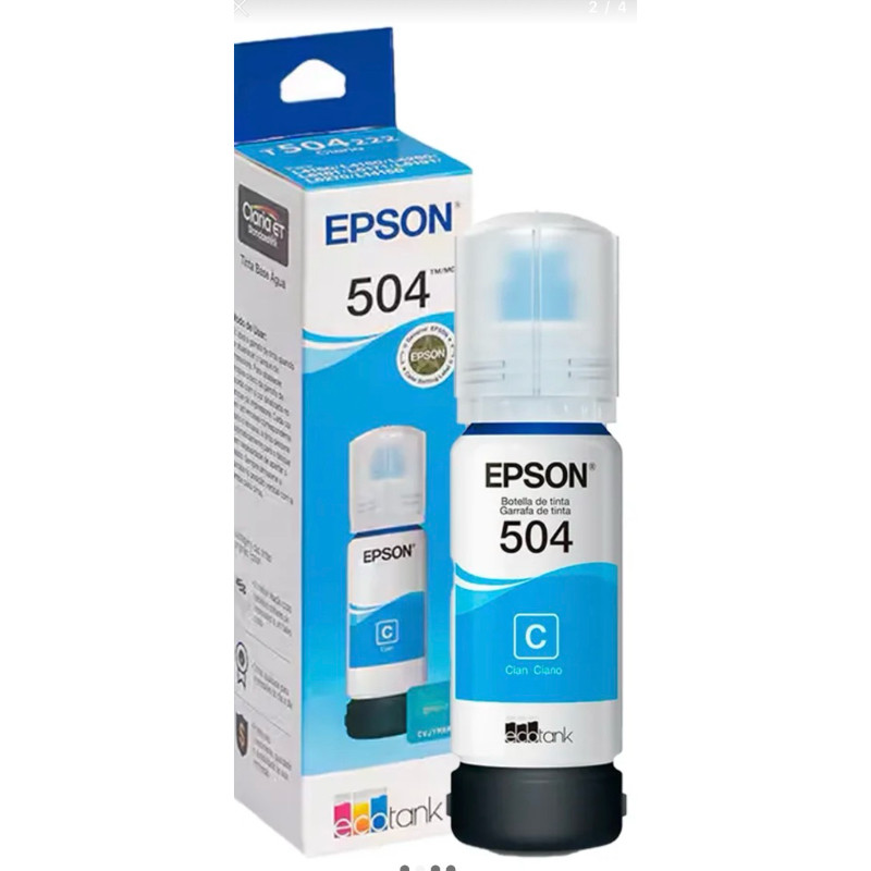 Refil Tinta Epson 504 Ciano Original T540320 T504 L6191 L4150 L6171