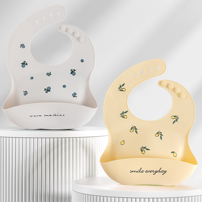 Produtos para mães e bebês, babador para bebê, babador infantil de silicone à prova d'água, babador para e comida d
