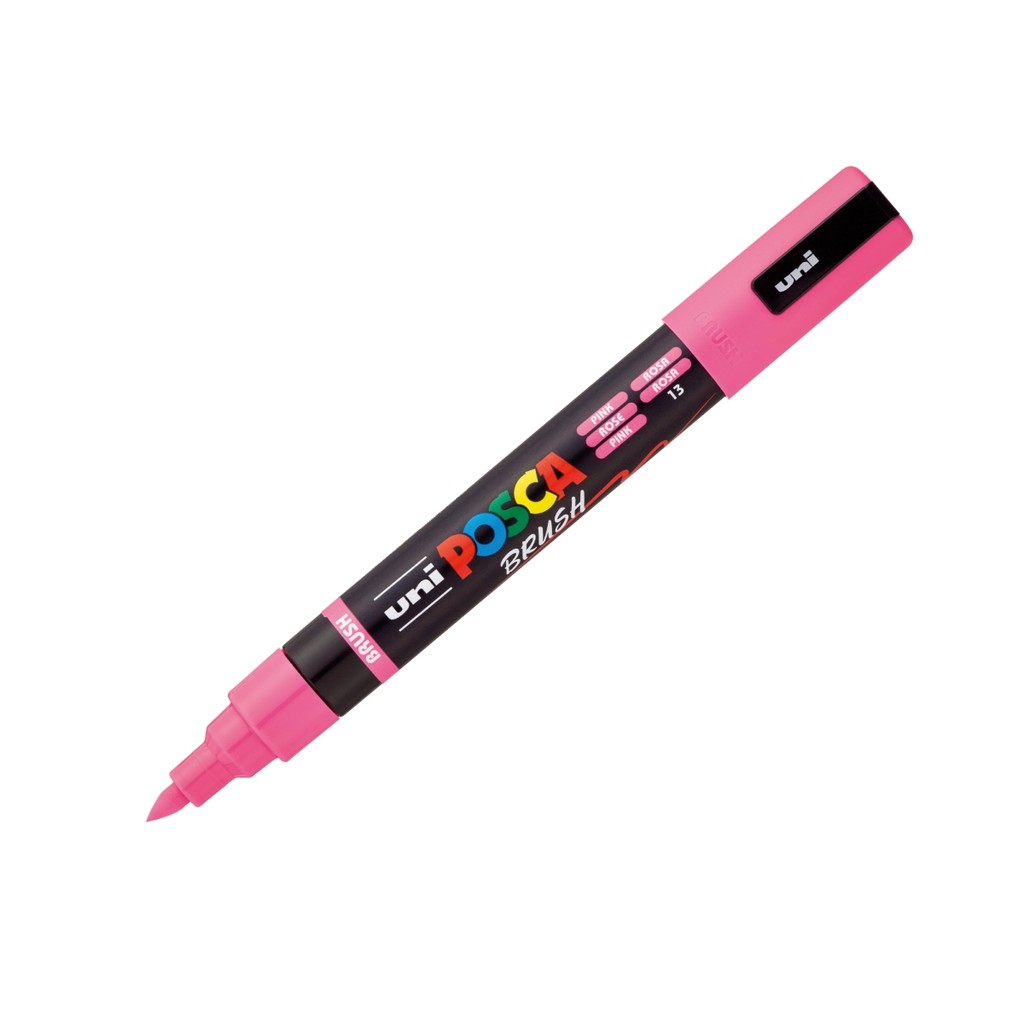 Caneta Posca PC-5MBR Brush Rosa uni-ball