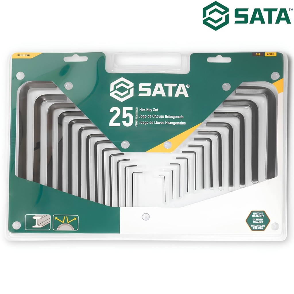 Jogo Chave Hexagonal SATA 25 Peças ST09120SJ