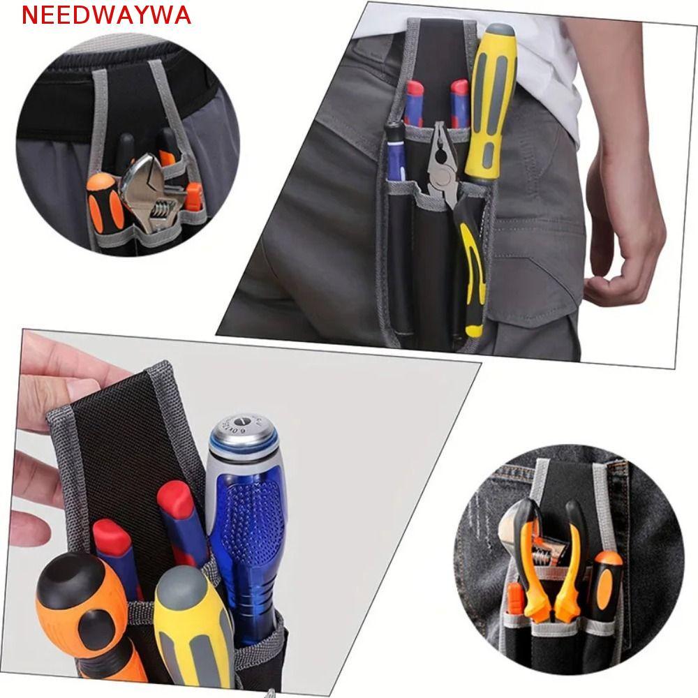 NEEDWAYWA Cinto De Ferramentas , Bolsa De Cintura De Ferramenta Resistente Ao Desgaste Espessada Para Eletricista À Prov