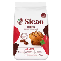 Gotas Forneáveis Chips Sabor Chocolate ao Leite 1,01kg Sicao