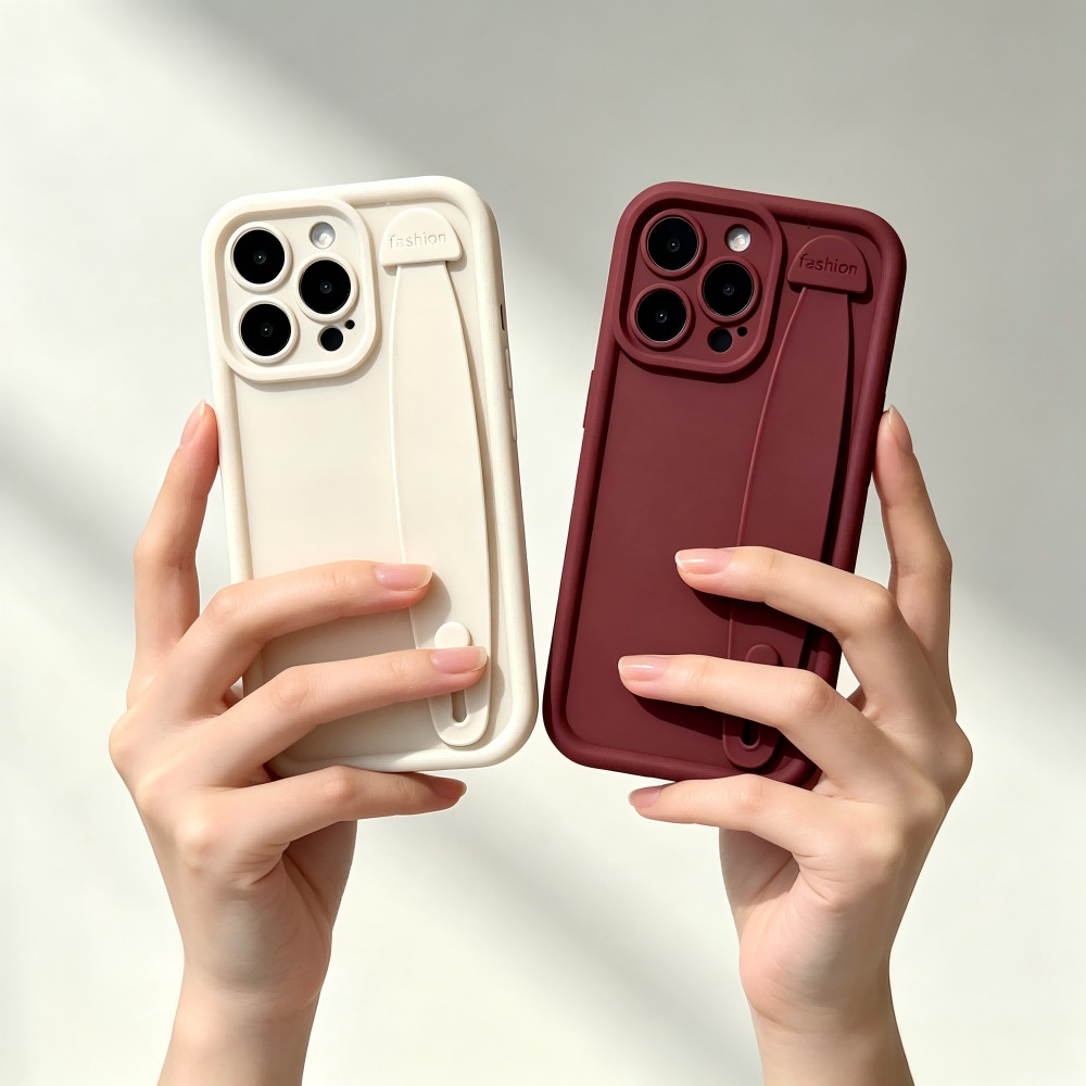 Capa De TPU Macia Com Alça De Pulso Para Samsung Galaxy S26 S25 Edge S24 Ultra S