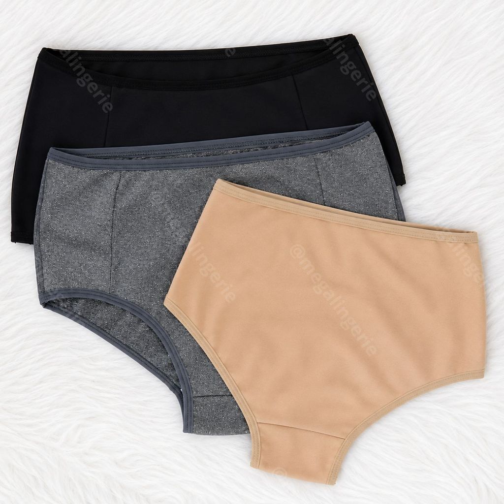 Calcinha Cinta Modeladora Lingerie Cós Alto Compressão Suplex Duplo - Isabela