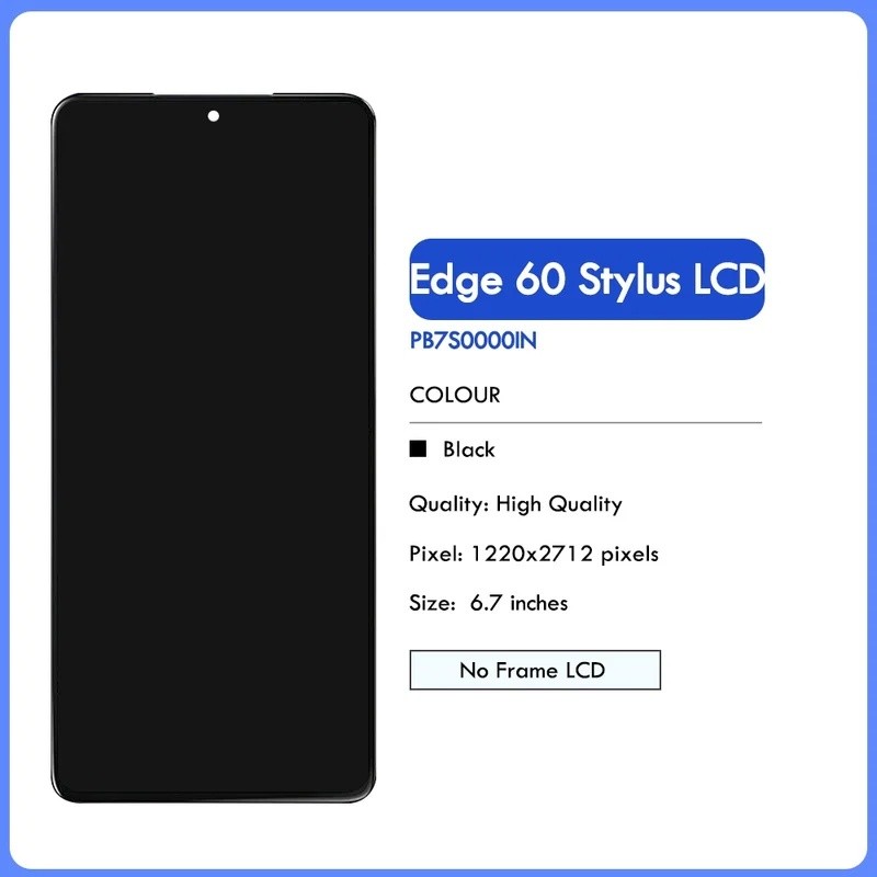 6.7 " LCD Amoled Para Motorola Edge 60 Stylus 2025 Tela De Toque Digitador Assem