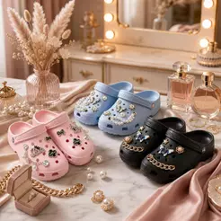 Chinelo Babuche Feminino + CHARMS GRÁTIS! Antiderrapante EVA Macio Confortável