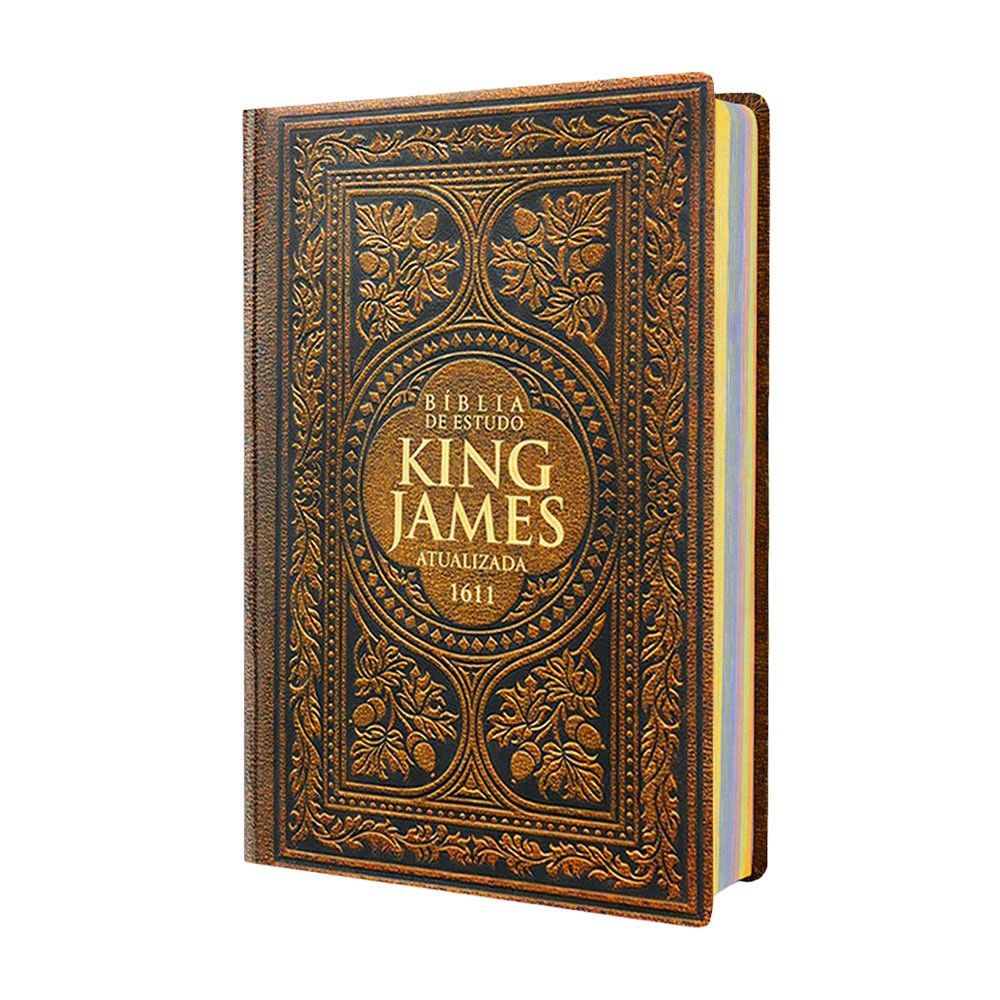 Bíblia Sagrada De Estudo King James 1611 - Vintage - Capa Dura - 31x21cm