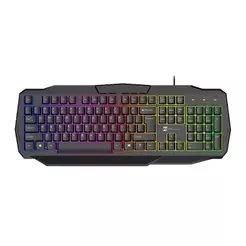 Teclado Gamer R8 GW100, Rainbow, USB, Preto, R8-GW100-BK