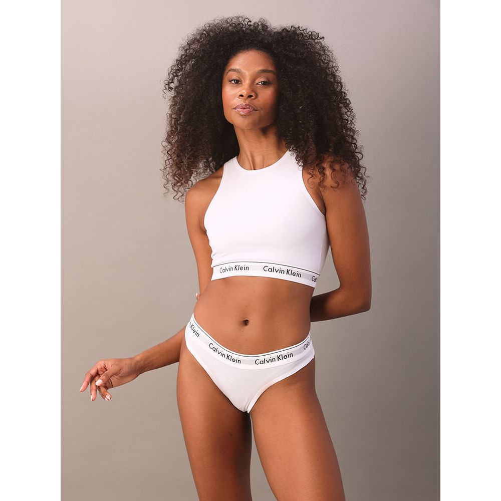 Imagem Calcinha Tanga Modern Cotton Underwear Calvin Klein - Branco