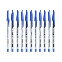Kit Pacote; 10 Canetas Compactor TOP 2000 - 1.0mm Azul