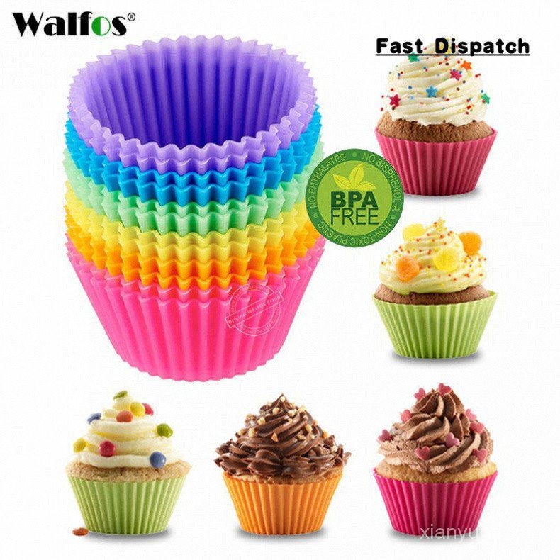 Forma de Silicone para Bolo Walfos, Forma para Muffin, Molde para Pudim, Utensílios de Confeitaria, Modelo XPHS