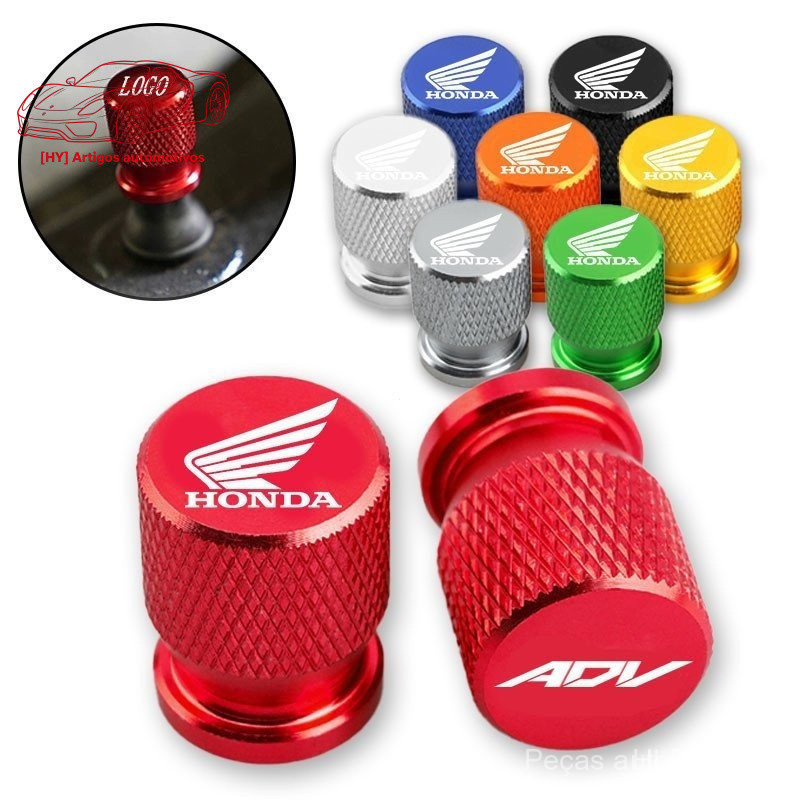 Acessórios de Liga de Alumínio para Motocicleta Honda GM, Tampa de Válvula de Pneu Modificada OPY0 33004