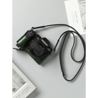Fuji X-S10 capa protetora de couro genuíno feita à mão capa de couro xs10 bolsa para câmera portátil bolsa para câmera p