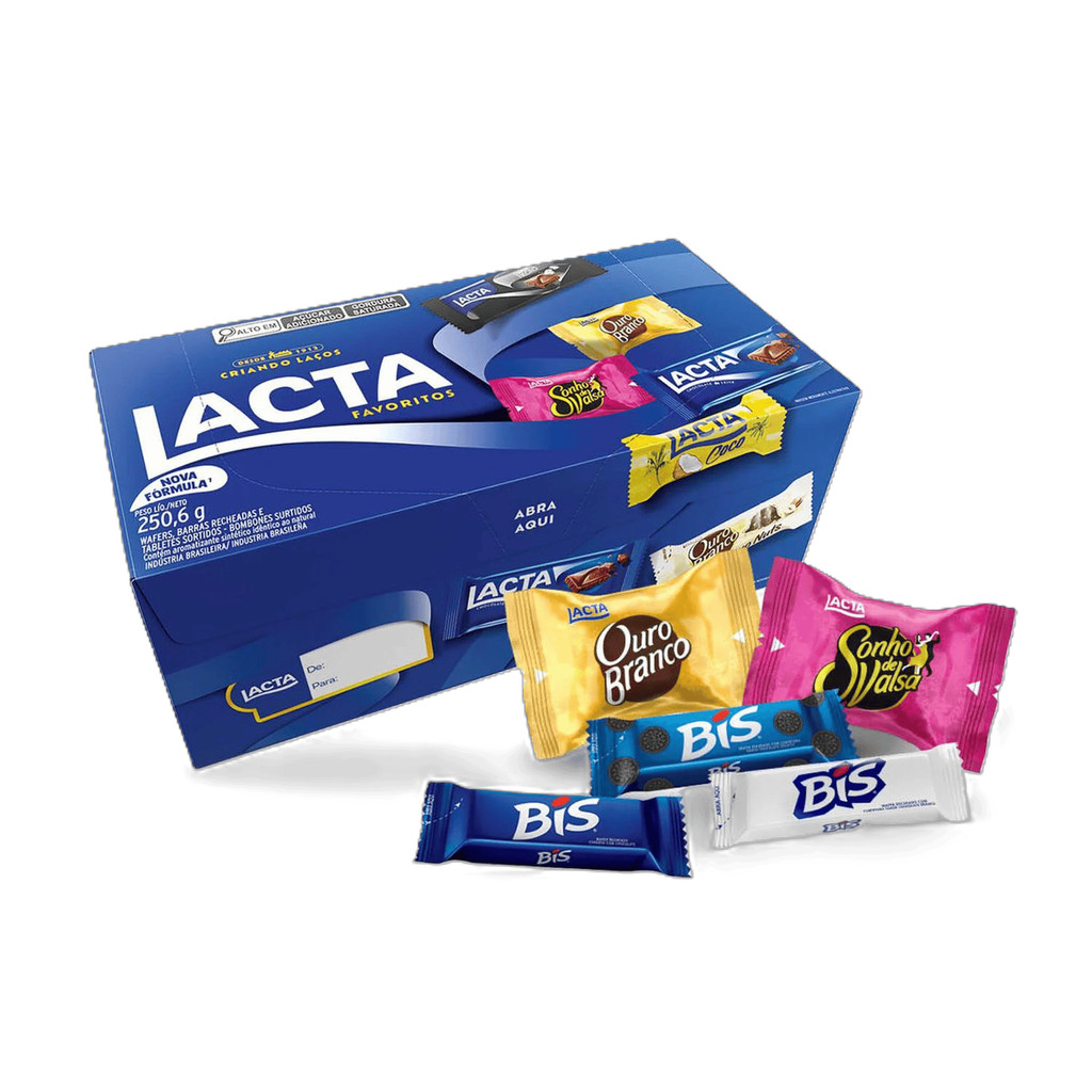 Lacta Caixa de bombons favoritos 250.6g