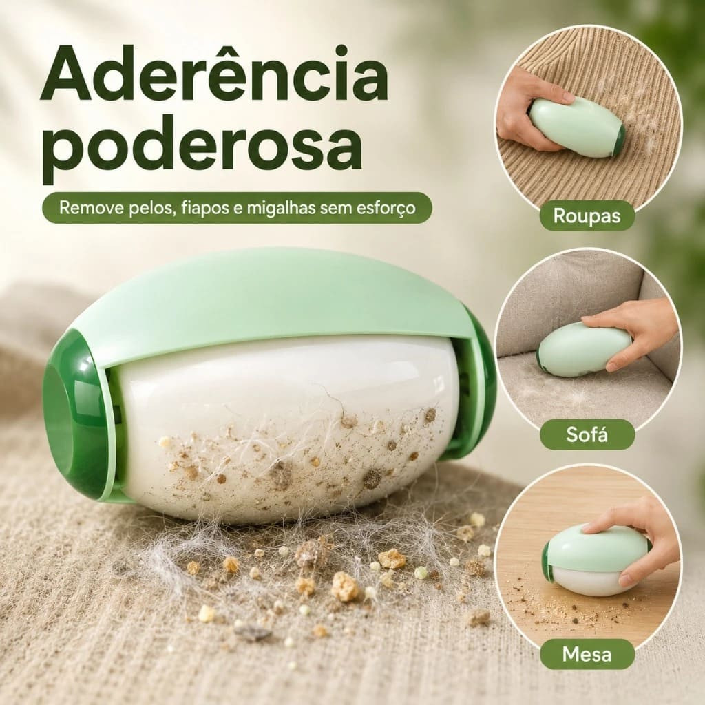 Removedor de Pelos para Pets Reutilizavél- Limpa Sofá, Roupas e Tapetes