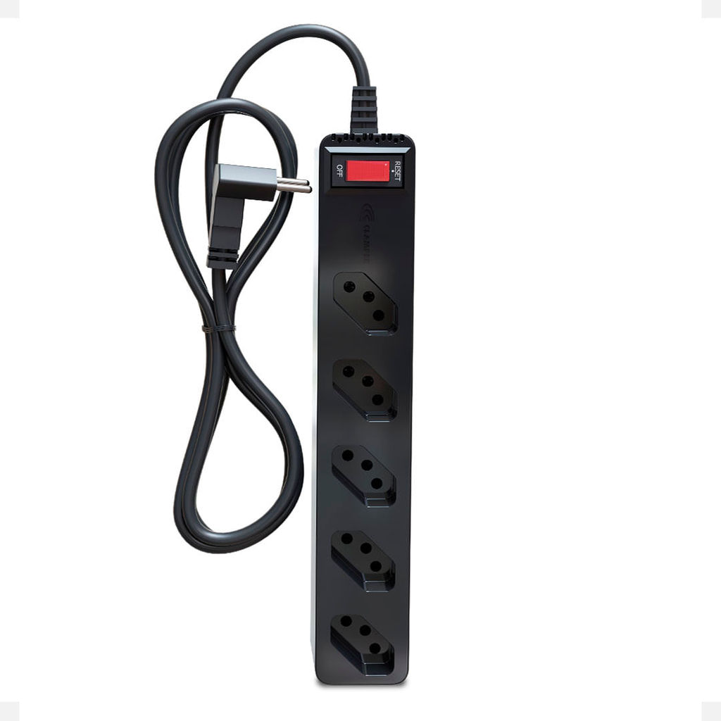Filtro de linha com proteção contra surtos (DPS) bivolt - 5 tomadas 3 PINOS - iCLAMPER Energia 5 LCF