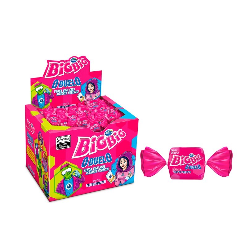 Chiclete Big Big Tutti Frutti 315g