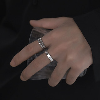 Anel masculino na moda estilo legal anel único masculino na moda único High-End anel masculino simples na moda presente 