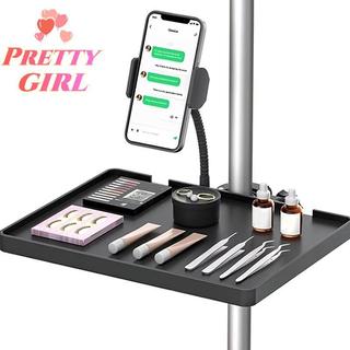 [Pretty ggirl] Suporte De Bandeja De Cílios Ajustável Para Luz Anelar Organizador De Clipe De Braçadeira Universal Exten