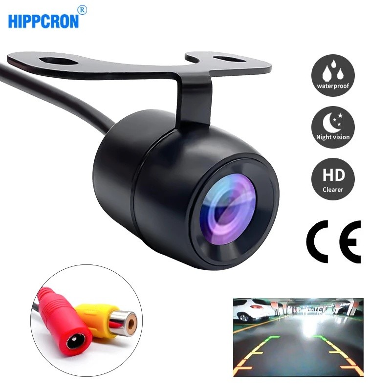 Câmera Reversa Do Carro HD Visão Noturna Grande Angular De Estacionamento À Prova Dwaterproof Água CCD LED Monitor De Ba