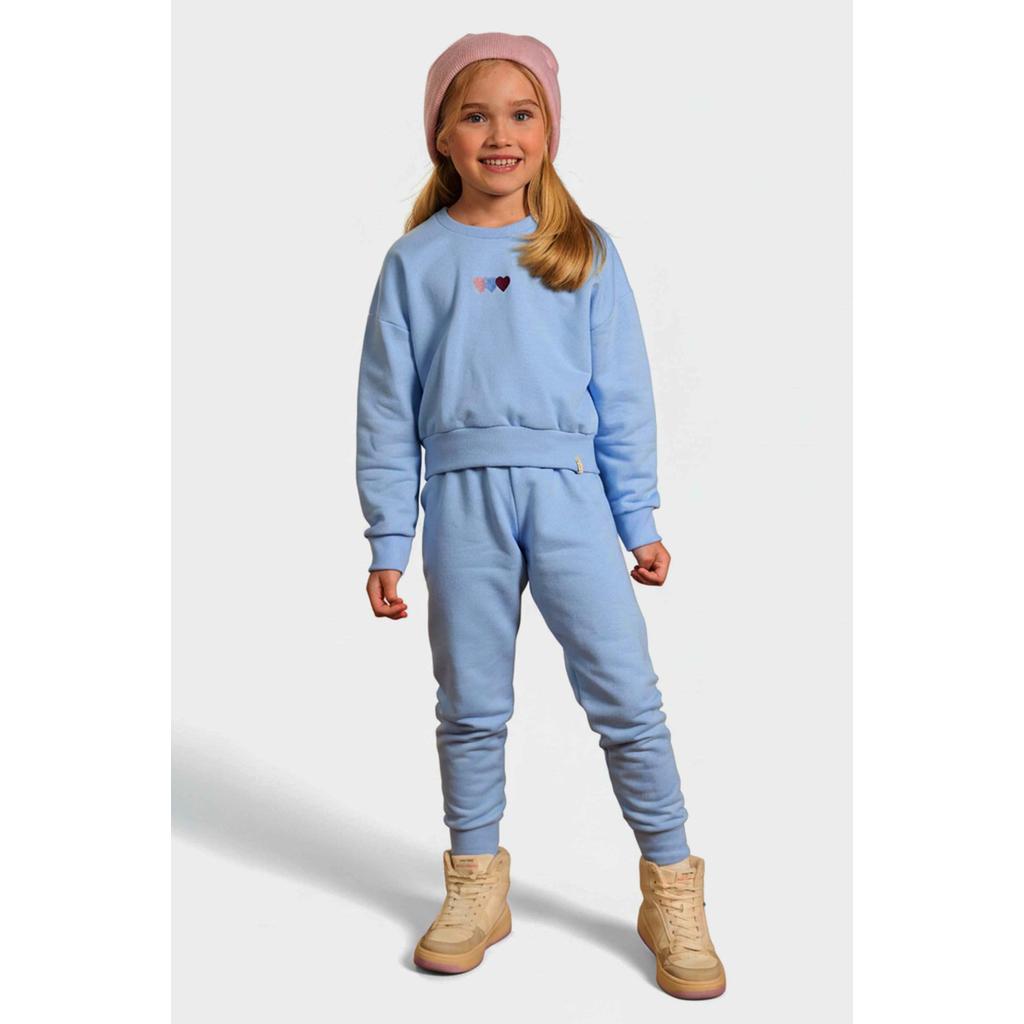 Conjunto Infantil Menina Moletom Colors Elian Azul
