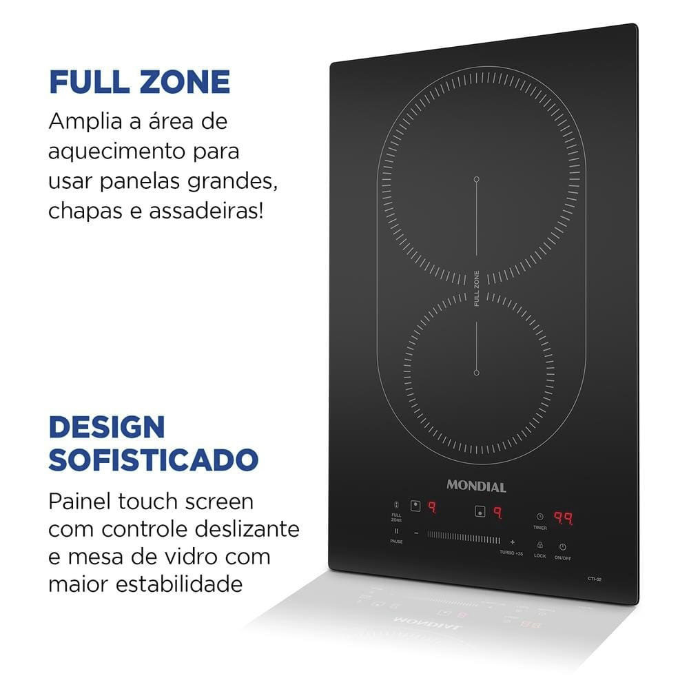Cooktop de Indução 2 Bocas CTI-02 Mondial · foto 2