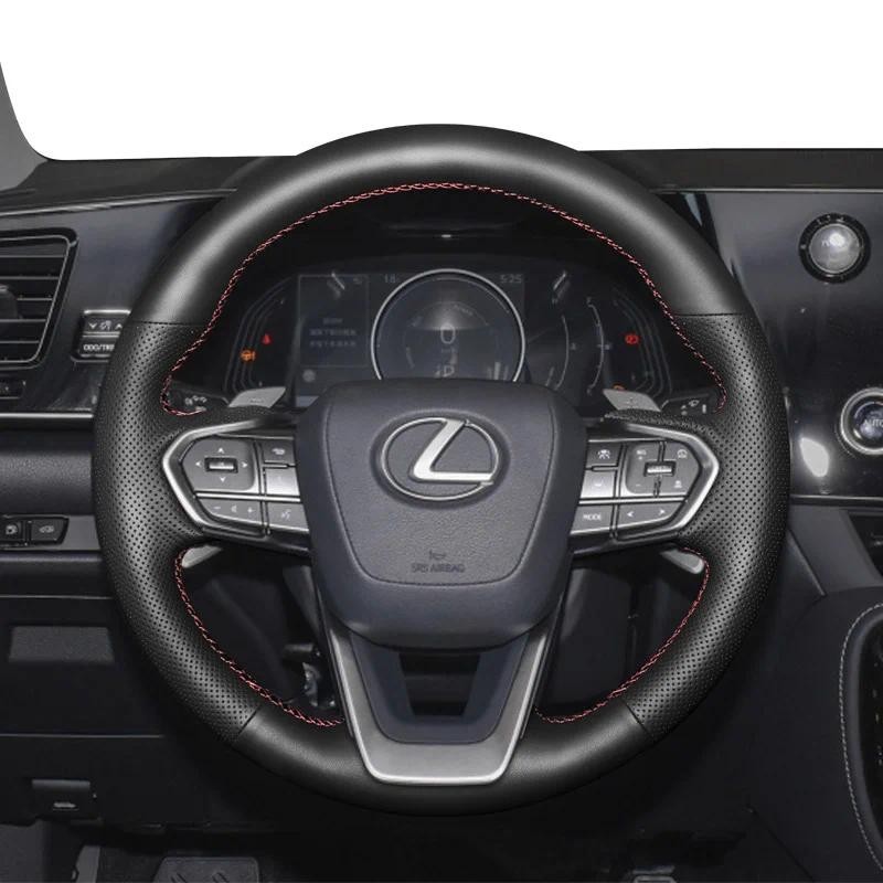 Para Lexus 2022 NX NX200T NX250 2023 RX RX330 RX350 Linha De Agulha Costurada À Mão Acessórios Capa Do Volante Carro Cou