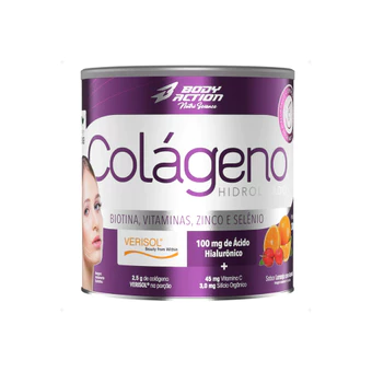 Colágeno Hidrolisado Verisol + Acido Hialurônico 200g Pele Beleza - Zero Açúcar Glúten