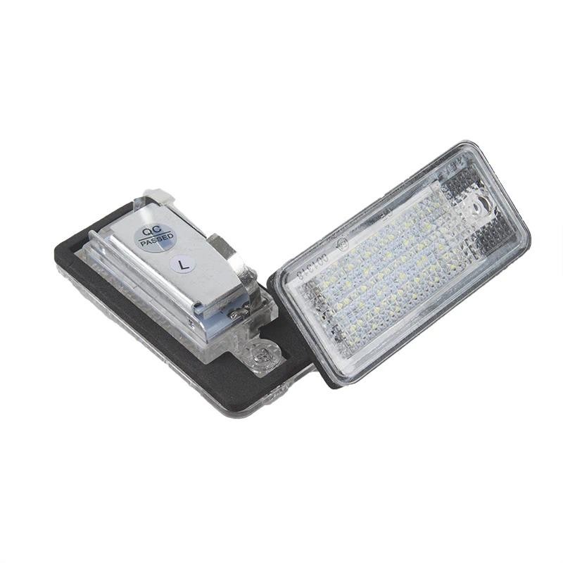 1 Par 18 LED Luz Da Placa De Licença Do Carro Branco Destaque Lâmpada Número Para Audi A3 A4 A6 A8 B6 B7 C6 D3 Q7 S3 S4