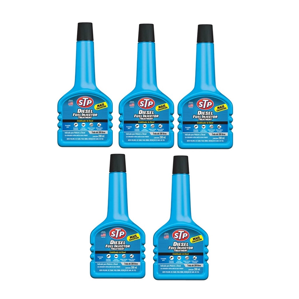 Kit 5 Aditivos Estabilizador Diesel 200ml Stp