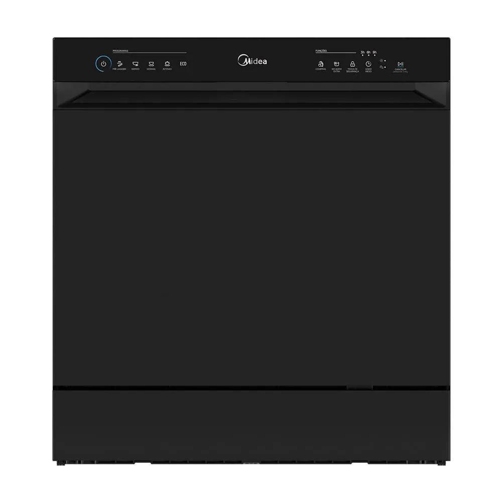 Lava Louças Midea Mdwtf08b2 8 Serviços Touch Plus Preto 220V