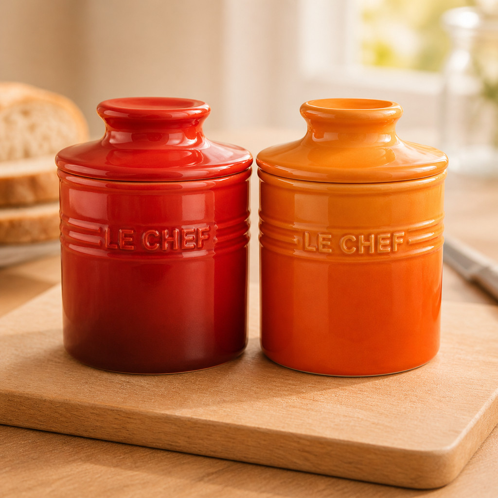 Manteigueira Francesa De Cerâmica Le Chef 330ml Hauskraft Premium