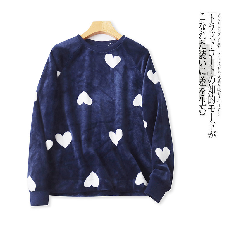 Imagem Além de pelúcia loungewear outono inverno novo estilo comércio exterior roupas femininas simples confortável em torno do