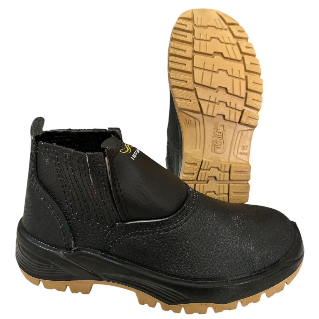 Bota Botina Crival Bico Pvc Bidensidade Obra Serviço Ca 40043