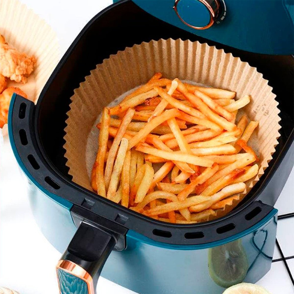 FORMA DESCARTÁVEL PARA FRITADEIRA PAPEL CASITA P/AIRFRYER 16X4,5CM COM 50 UNIDADES